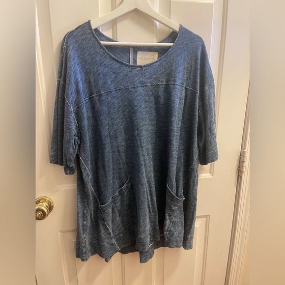 Blue We the Free Oversized Shirt - Picture 1 of 6